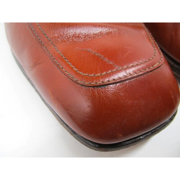 Nettleton Leather Half Strap Loafers Size 11 B/D Made In The USA - Picture 4 of 16